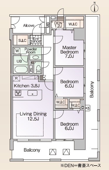 ロイヤルパークス新田 間取り
