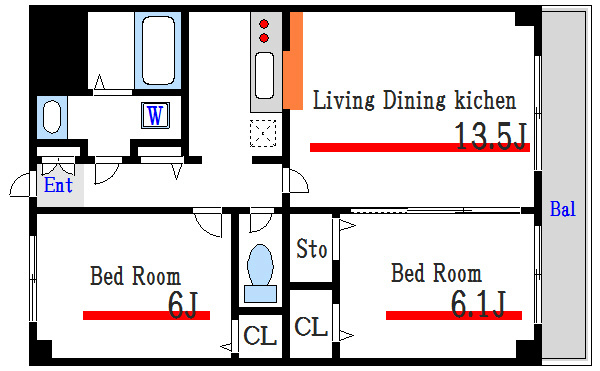 Ｆｌａｔ２５ 間取り図