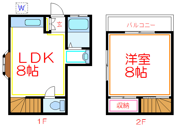 アイエスハウス     間取り