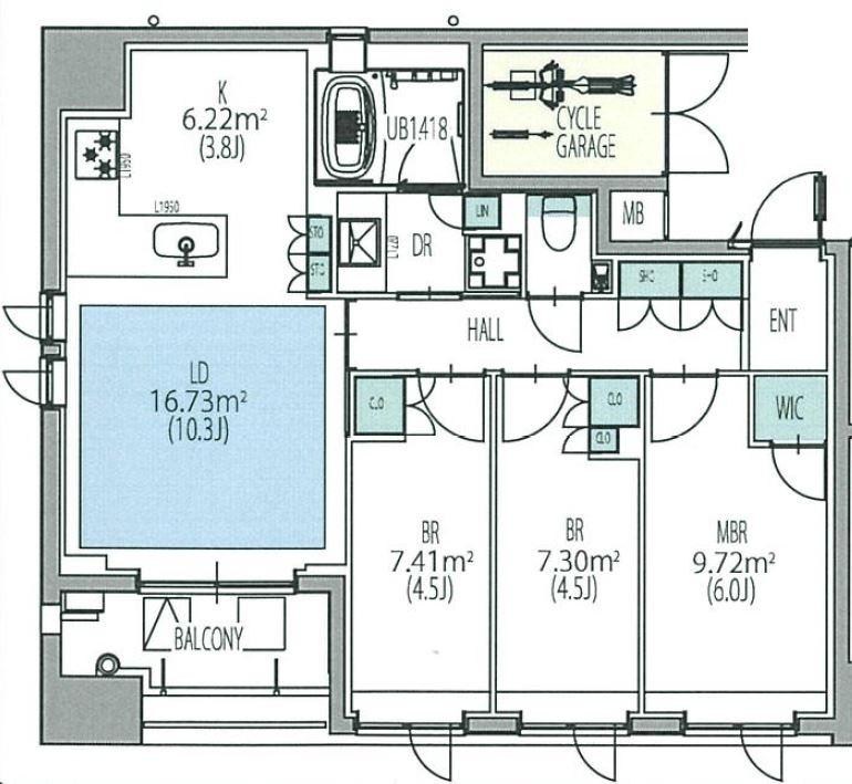 オーパスレジデンス日本橋イースト 間取り図