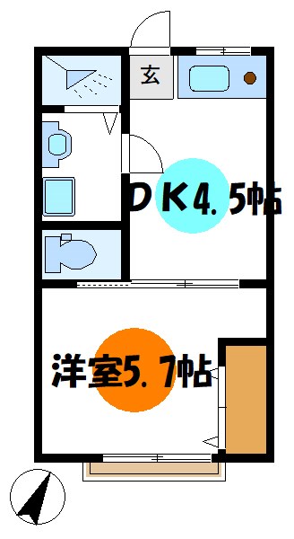 カーサフルカワ 間取り図