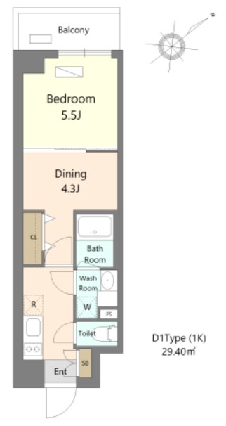 Alivis浦安 間取り図