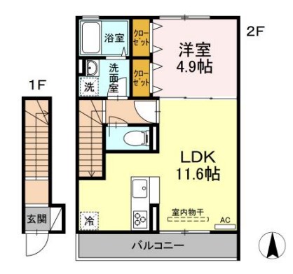 アビテ西新小岩Ⅱ 間取り図