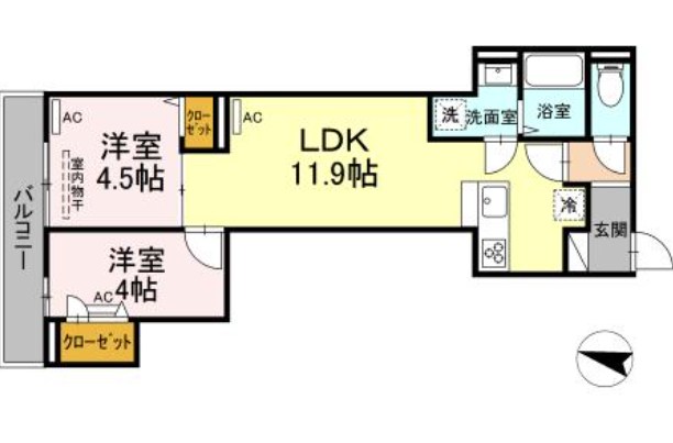 ルリアン北小岩Ⅲ   間取り図