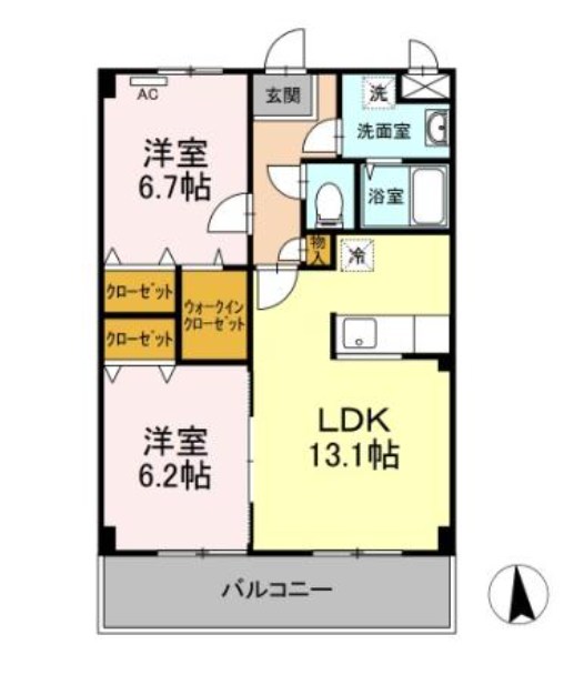 サンモールスクエア 間取り図