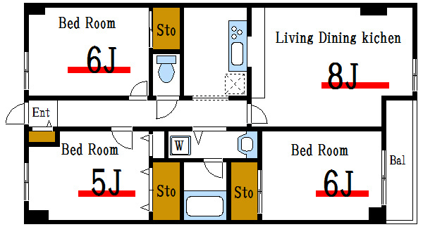 ディクレ平井 間取り図