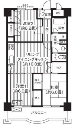 フジマンション第２ 間取り図