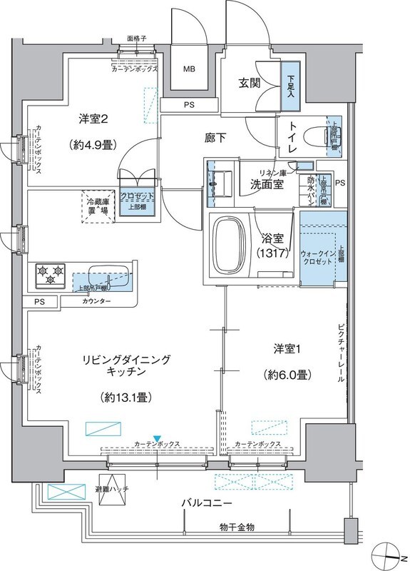 プラネソシエ西新井  間取り
