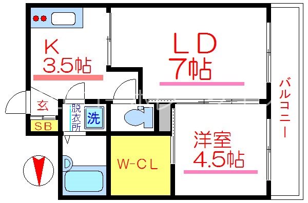 サンライズ南千住  間取り図
