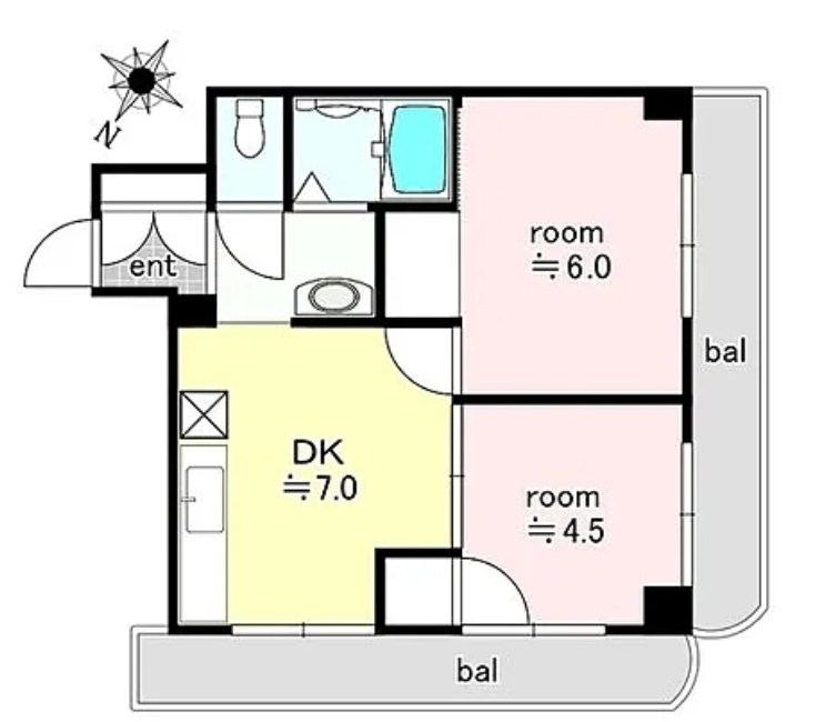 エスカイア北小岩 間取り図
