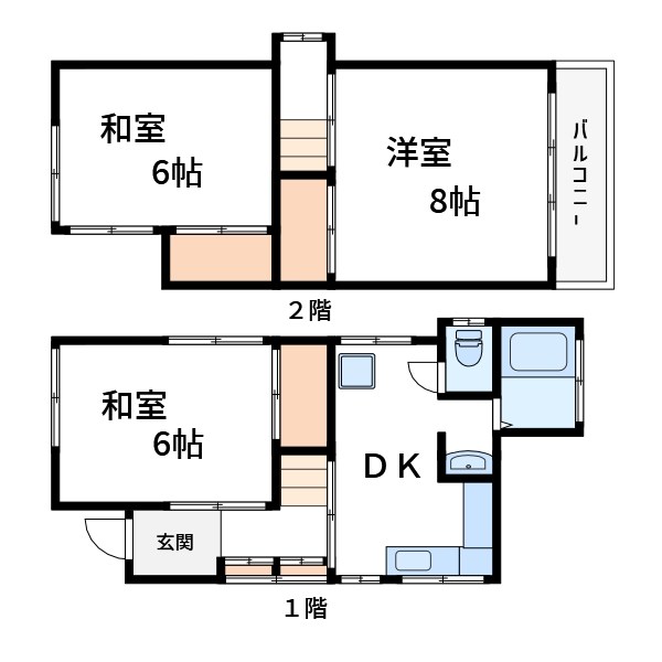 鈴木貸家 間取り図