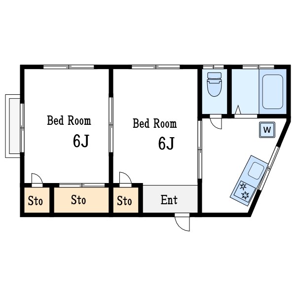 松栄ビル 402号室 間取り