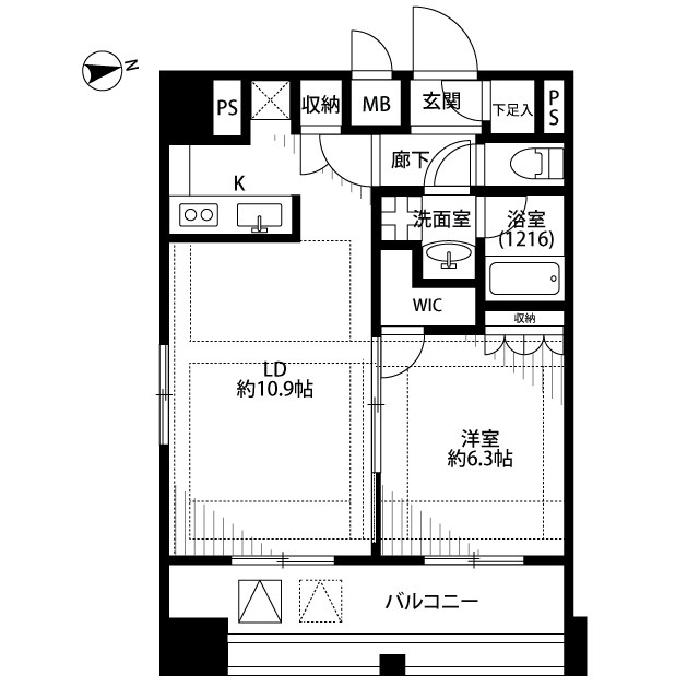 プレール・ドゥーク東京EAST Ⅳ RiverSide 間取り