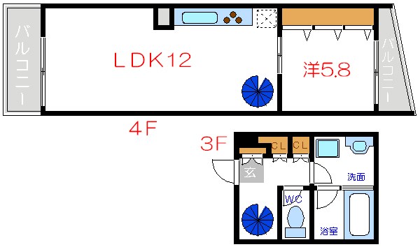 ＬＥＶＡＮＴＥ 間取り図