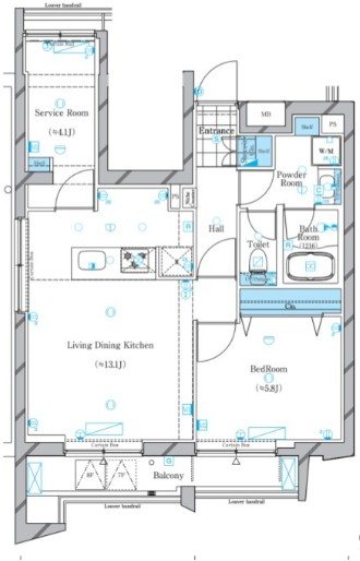 ガリシア文京本駒込 間取り図