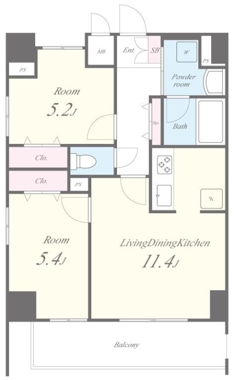 リーフガーデン東日暮里 間取り図