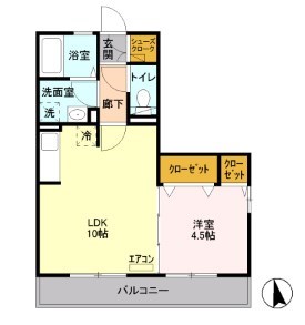 ファミール清澄白河   201号室 間取り