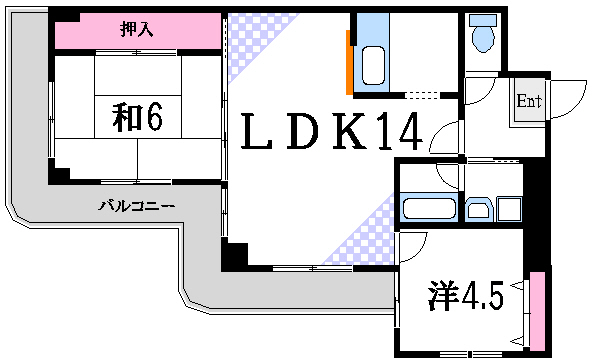シャンサール船堀 間取り図