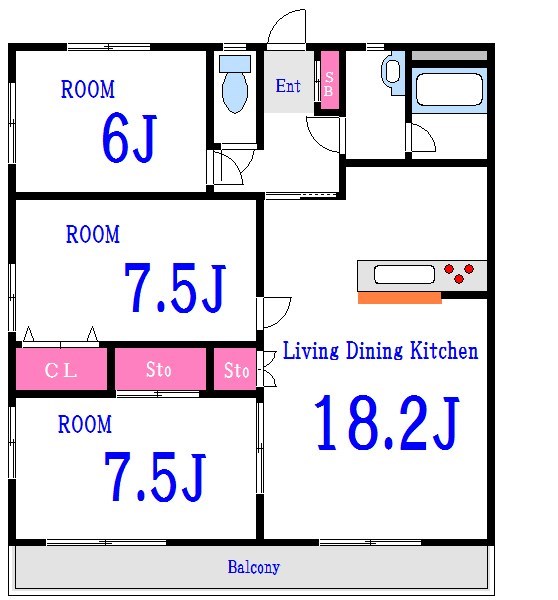 イーストワンリバーサイド 間取り図