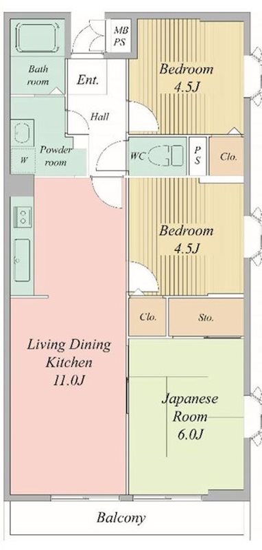サンヒルズ一之江 間取り図