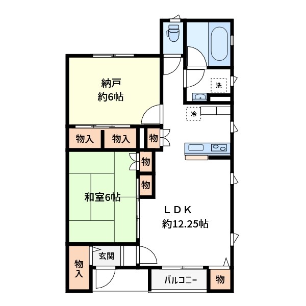 セゾンコート 間取り図