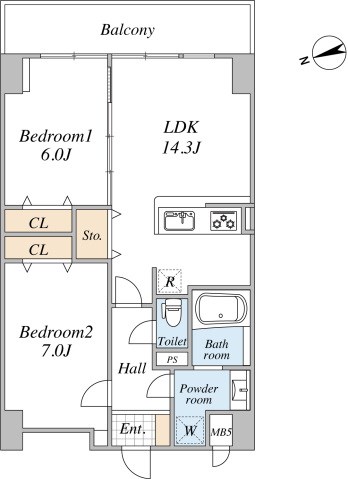 スカイグランデ千住 間取り