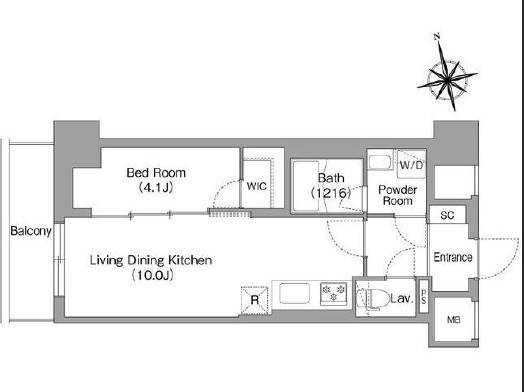コンフォリア・リヴ南砂町EAST  間取り図