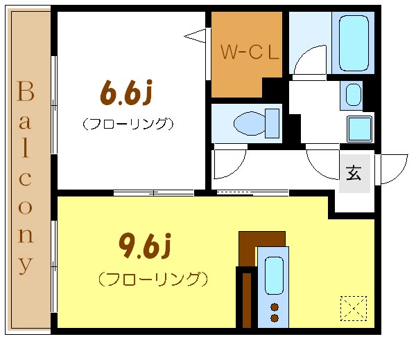 メゾン・ドゥ・ソレイユ 間取り図