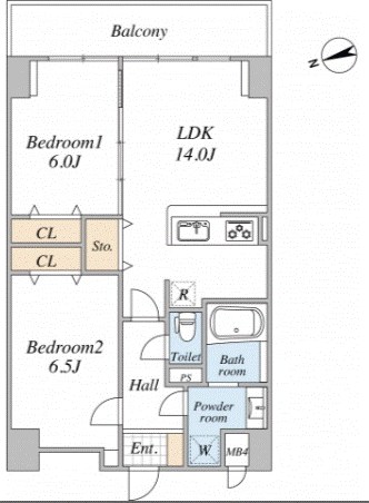 スカイグランデ千住 間取り