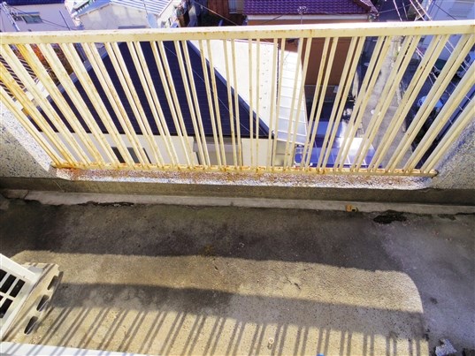 天王マンション ベランダ