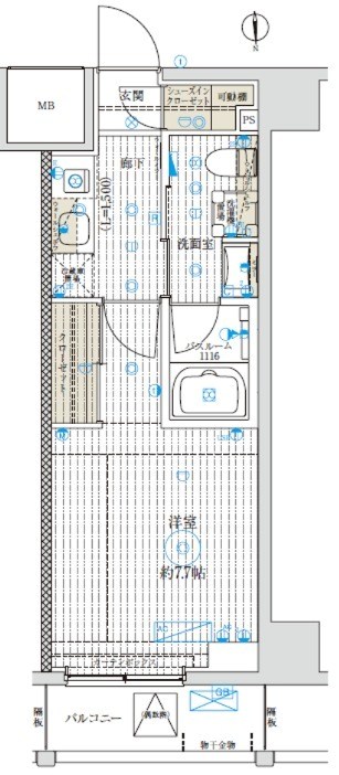 ベルグレードKAMEIDO 間取り図