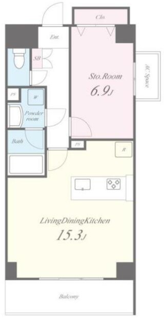 sebon minamisuna(セボーンミナミスナ） 間取り図