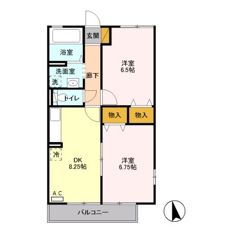 ハイムシンフォニアA  間取り図