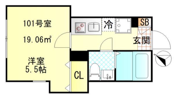 CFジオーレ小岩WEST 間取り図