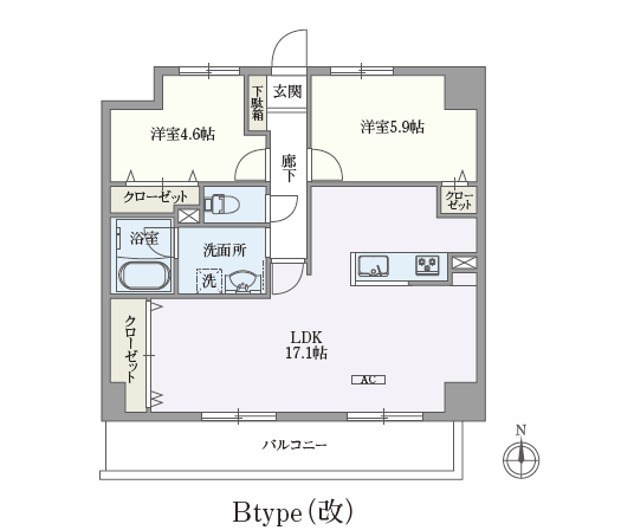 U COURT 西新井  間取り