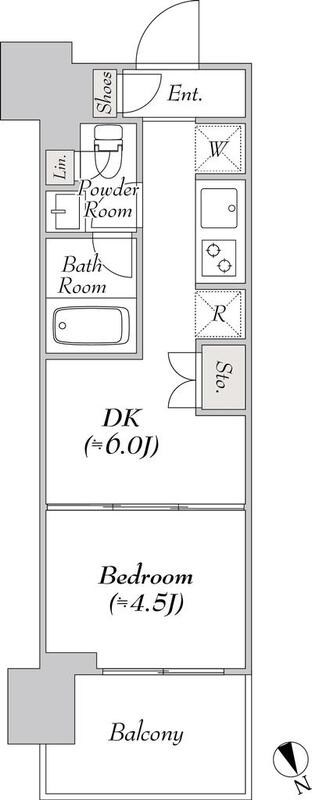 ウエリスアーバン水天宮前 間取り図