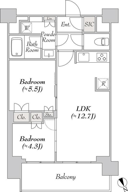 ウエリスアーバン水天宮前  間取り