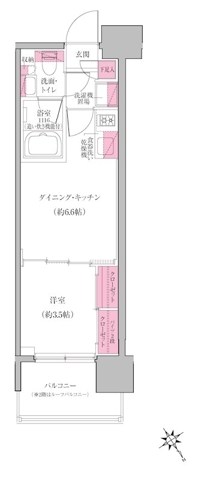 レジディア門前仲町プレイス 間取り