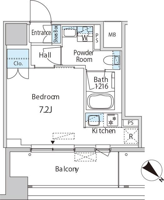 エムエー月島 間取り図