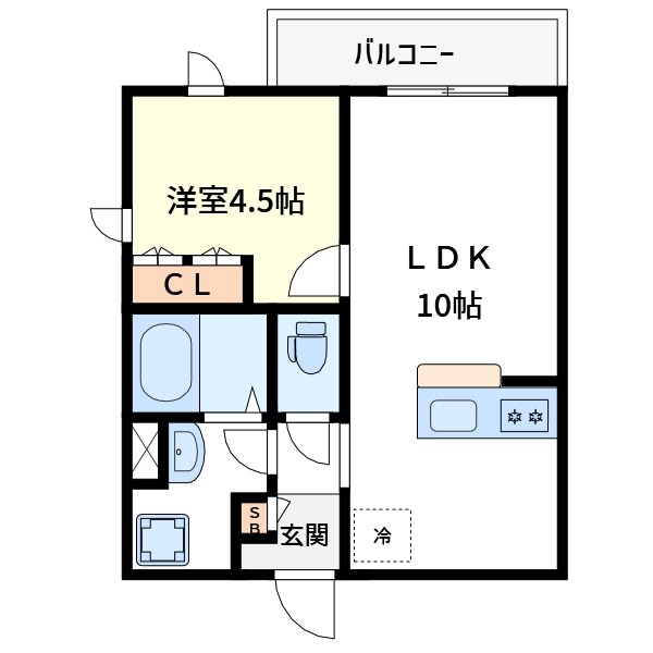 プラネッツ 301号室 間取り