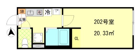 アルマ西小岩 間取り図