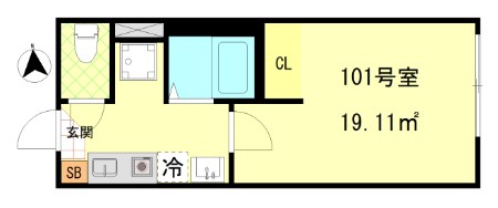 アルマ西小岩 間取り図