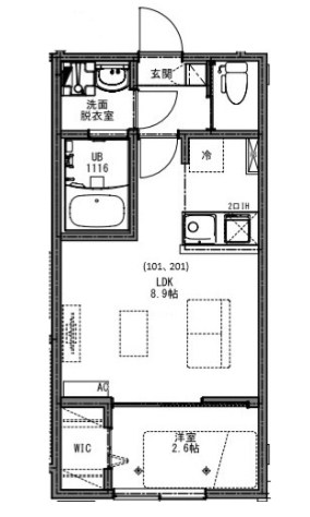 KEIAI RESIDENCE 小岩 間取り図