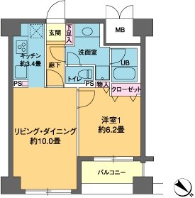 カスタリア茅場町  間取り