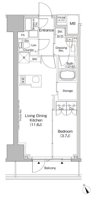 ザ・パークハビオ日本橋茅場町 間取り
