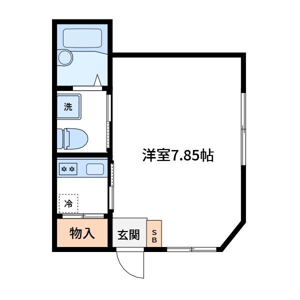 フローラ西小岩  間取り図