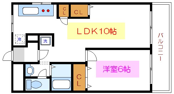 菊川ハイム 間取り図