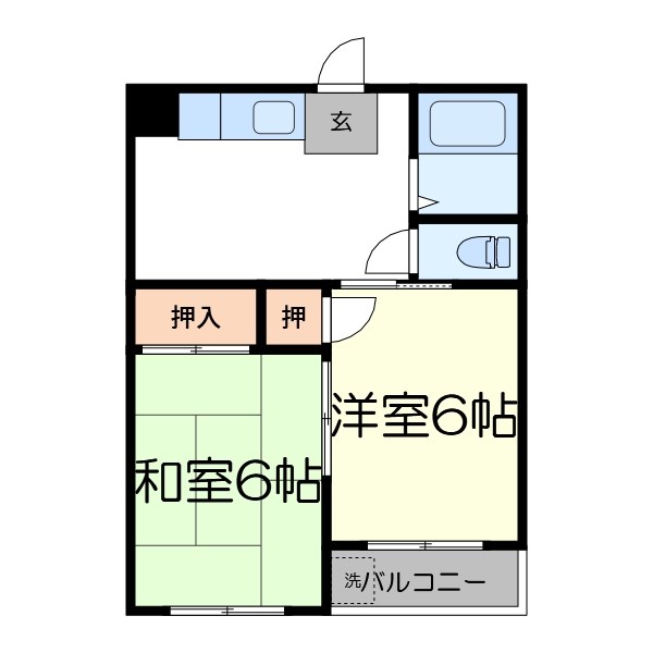 トーシンハイツ西葛西 202号室 間取り