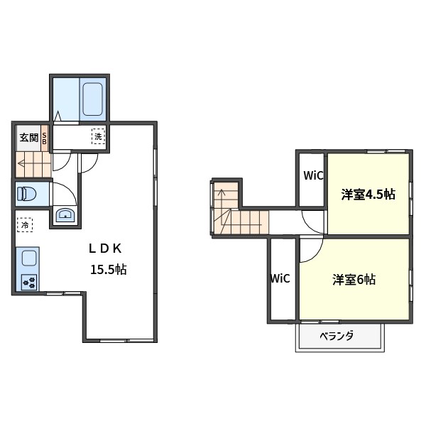 ウォームモダンリノベ古民家 間取り