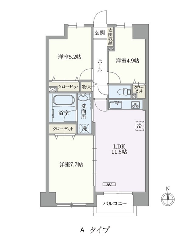 U COURT 西新井  間取り